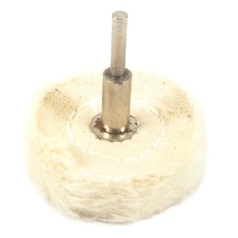 Forney 60204 Cotton Buffing Wheel, 1-1/2-Inch-by-1/8-Inch Shaft